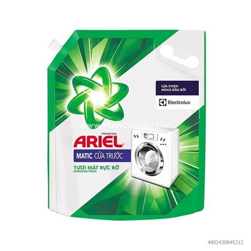 Nước Giặt Ariel Cửa Trước Tươi Mát Rực Rỡ 3.6kg 